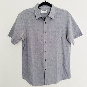 Billabong Men's Casual Gray Button Down Shirt